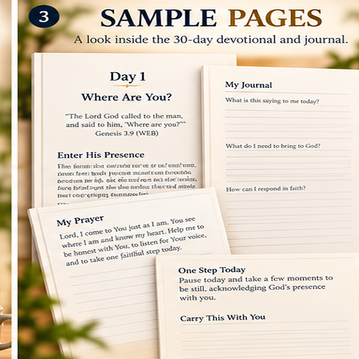 In His Presence: 30-Day Christian Devotional & Prayer Journal (PDF)