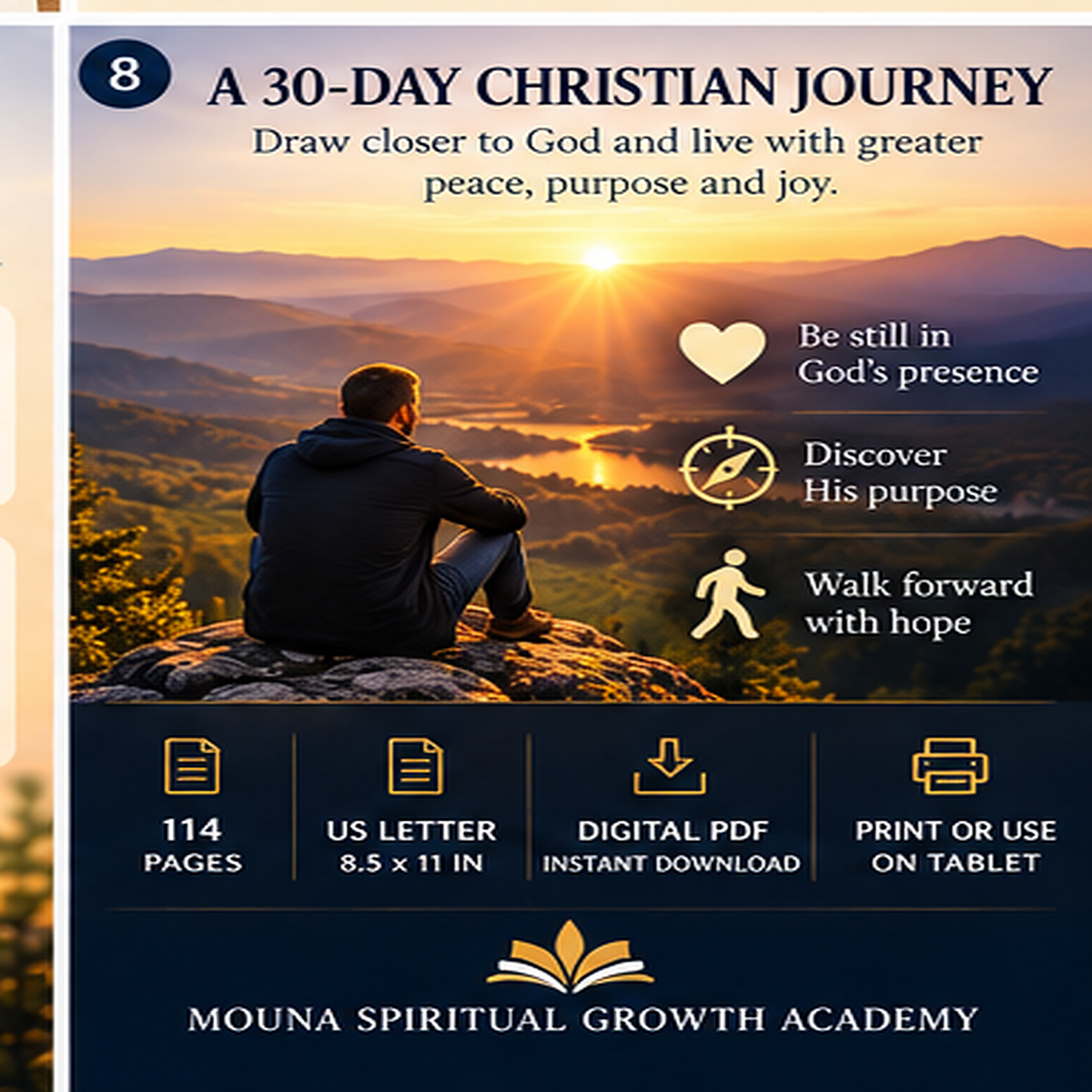 In His Presence: 30-Day Christian Devotional & Prayer Journal (PDF)