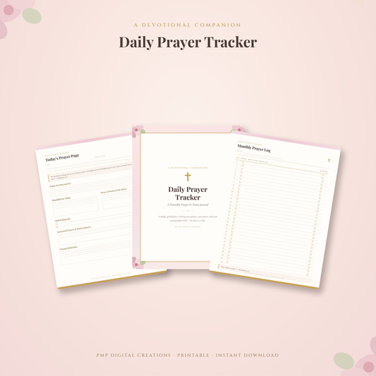 Daily Prayer Tracker — Printable Prayer & Praise Journal for Christian Women