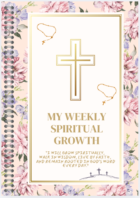 Weekly Bible Study Journal — Printable Scripture Reflection & Devotional Planner